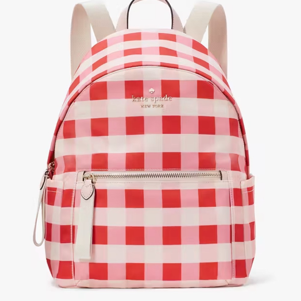 Kate Spade Chelsea Medium Checkered Backpack